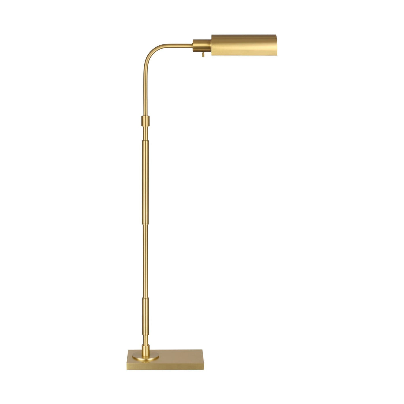 Chapman & Myers Kenyon Task Floor Lamp in Burnished Brass